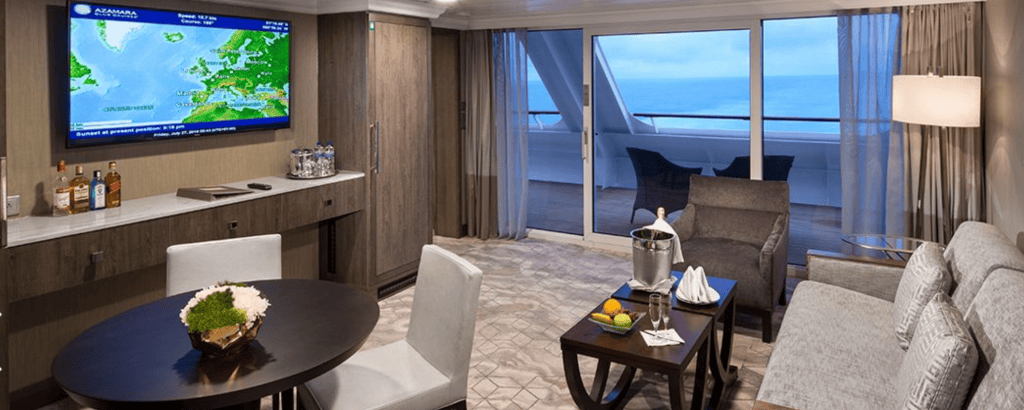 Azamara club cruises suite living room