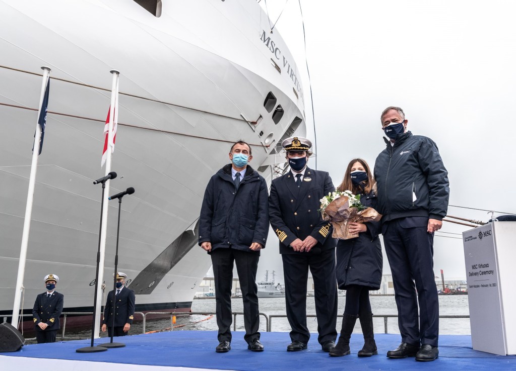 MSC takes delivery of MSC Virtuosa ceremony