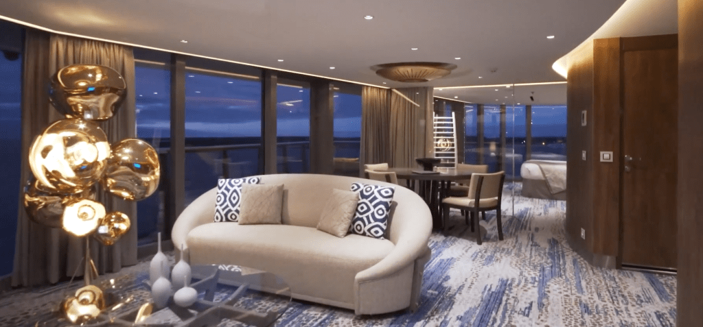 Royal Caribbean cruise ship suite