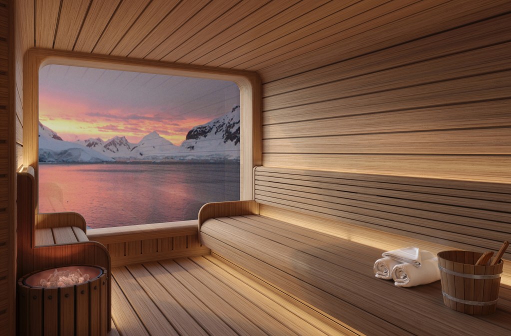 Seabourn expedition ships Spa Sauna Rendering