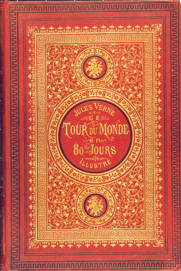 First cover of novel ARound the World in 80 Days in French