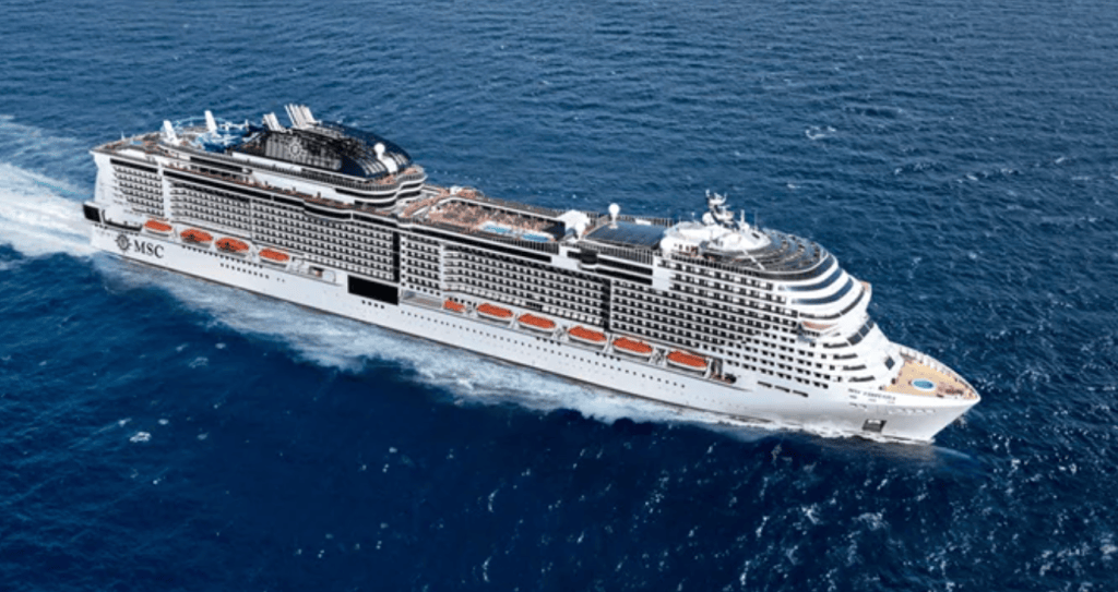 MSC Cruises Virtuosa exterior aerial