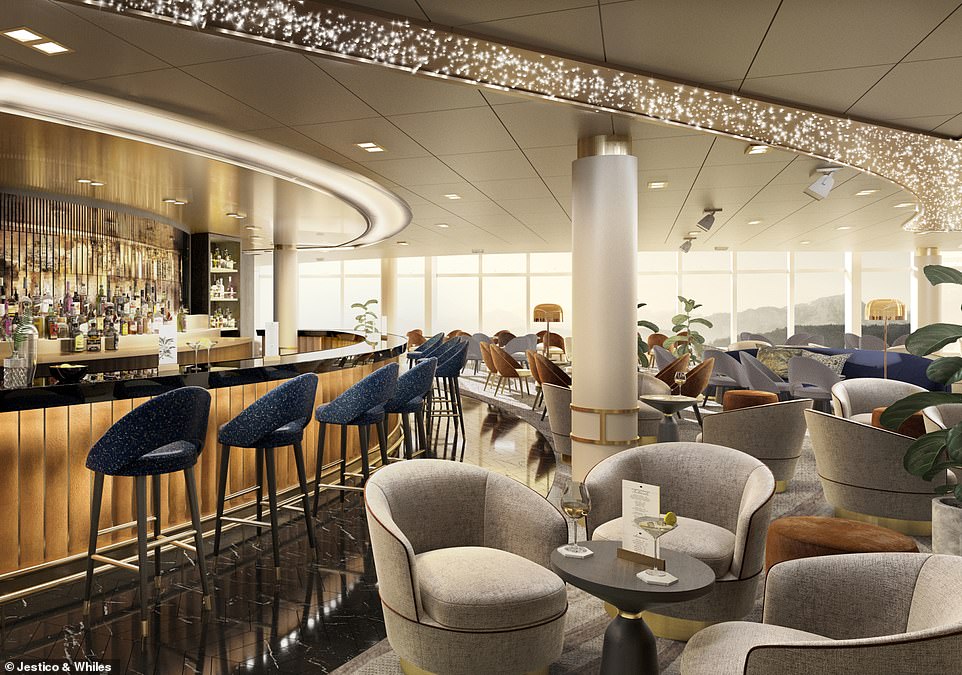 P&O Cruises Arvia Amber Lounge