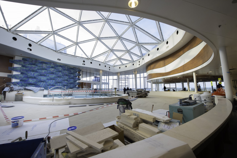 Celebrity Cruises Apex solarium glass roof