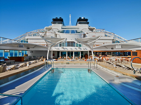 Seabourn Ovation cruise ship pool deck