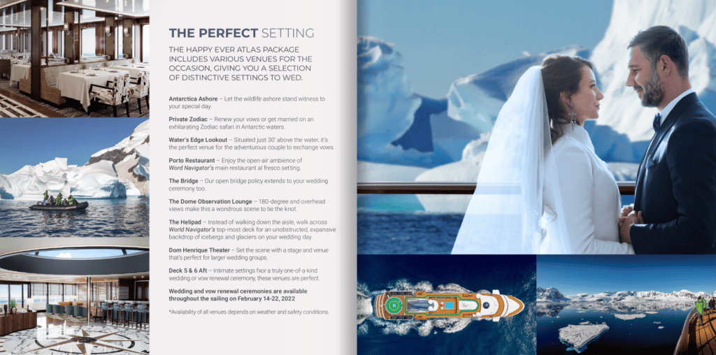 Atlas Ocean Voyages Weddings in Antarctica