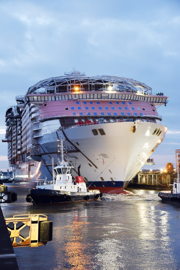 Royal Caribbean Wonder of the Seas construction exterior 2