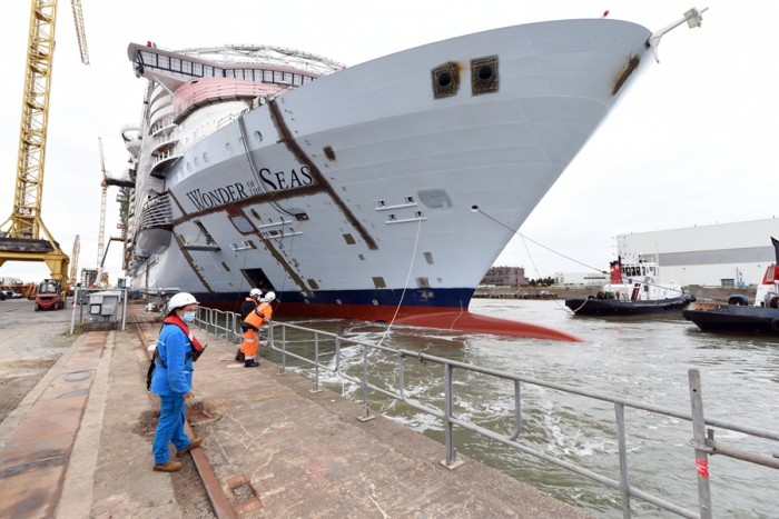 Royal Caribbean Wonder of the Seas construction exterior 3