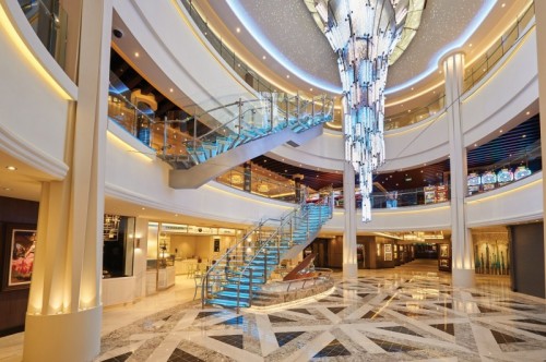 Norwegian Cruise Line Bliss atrium