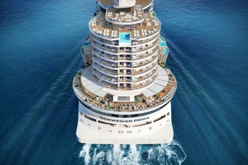 norwegian cruise line prima norwegianprima aerial stern