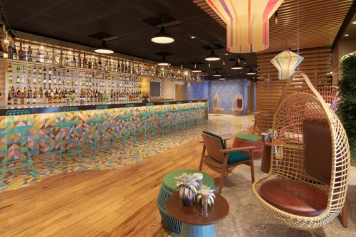 Norwegian cruise line cruise ship norwegianprima thelocal bar and grill bar rendering