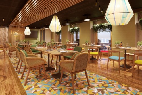 norwegianprima cruise ship the local bar and grill dining area rendering