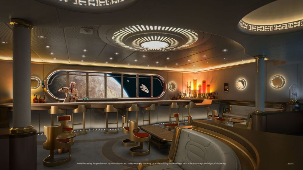 Disney Cruise Line Wish cruise ship Star Wars lounge