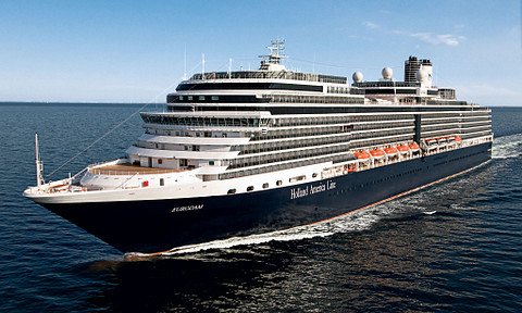 Holland America Eurodam cruise ship sails Greek Isles August 2021
