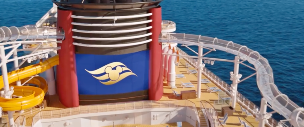 Disney Cruise Line Wish cruise ship exterior funnel