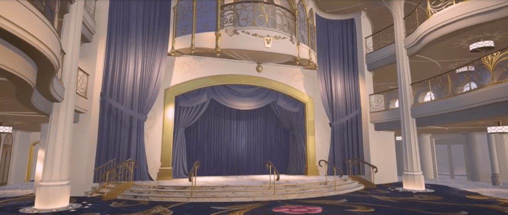 Disney Cruise Line Wish cruise ship theatre curtain