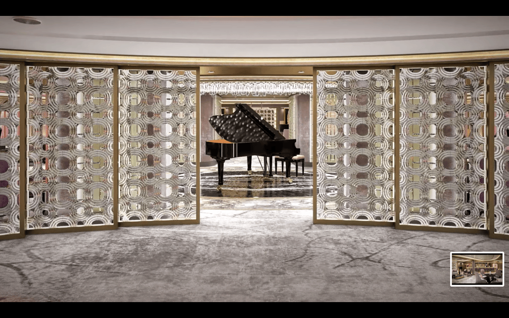 Oceania Cruises Vista cruise ship piano