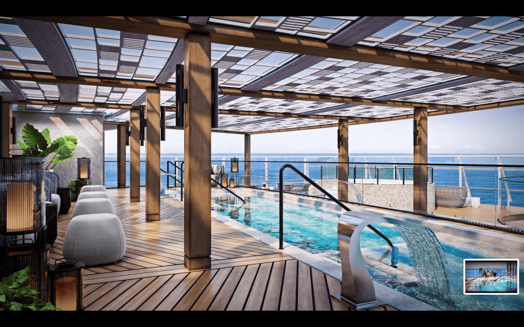 Oceania Cruises Vista cruise ship pool deck