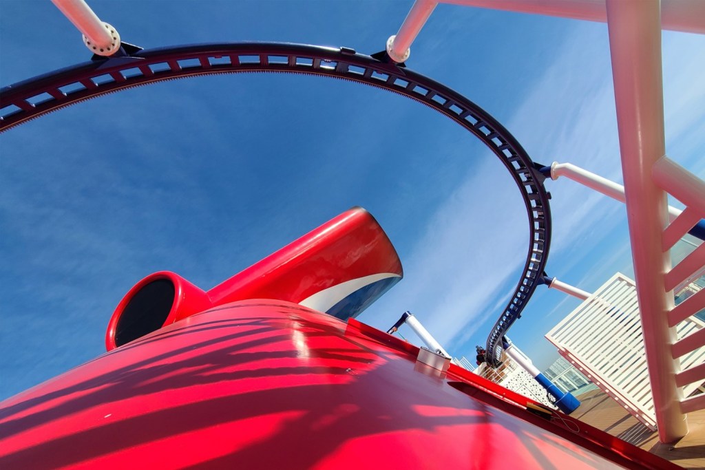 Carnival Mardi Gras Bolt rollercoaster by Maurer 3