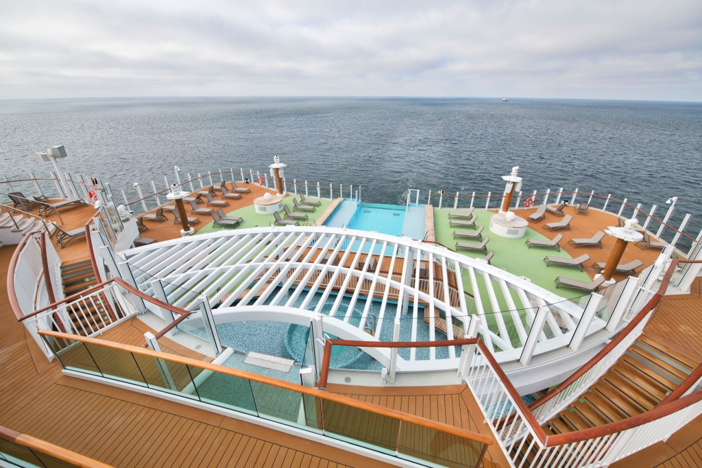 P and O Iona cruise ship pool naming ceremony in southampton UK 7