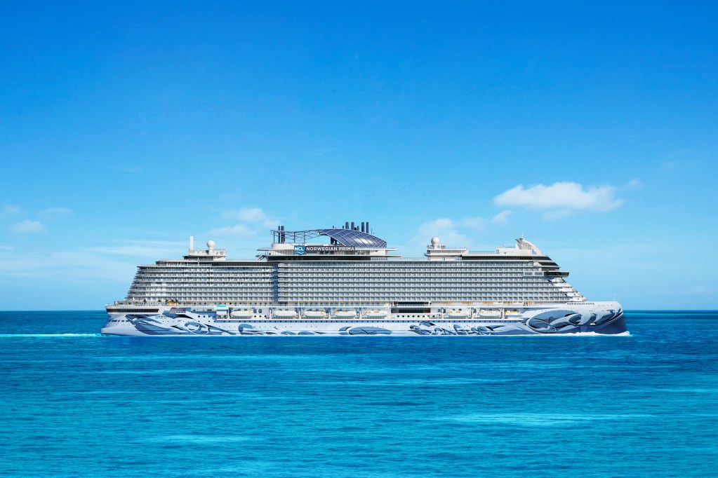 Norwegian cruise lines norwegian prima cruise ship profile starboard
