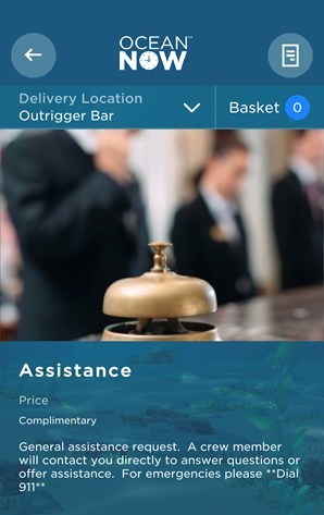 Princess Cruises Medallion Class on demand wearable Crew Call