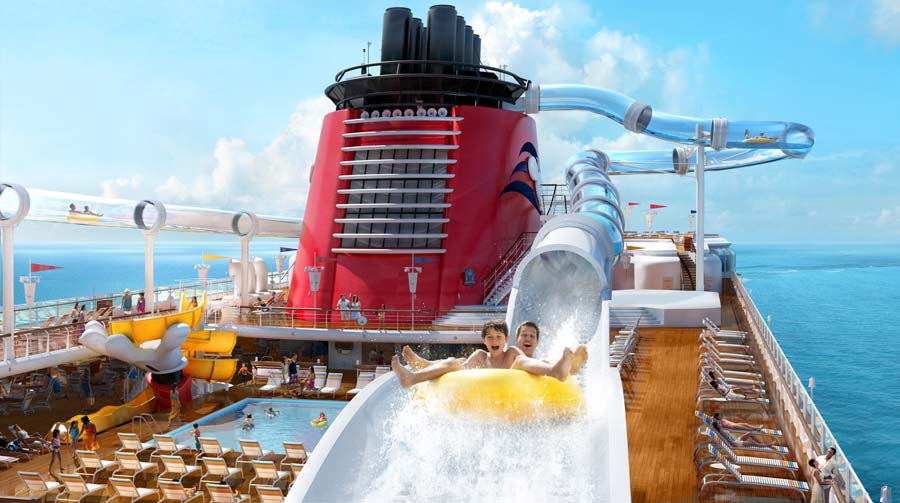 Disney Cruise Line duck slide