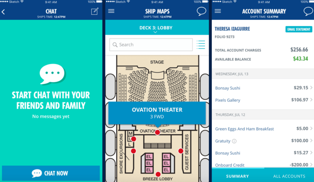 Carnival Cruise Line HUB app 3