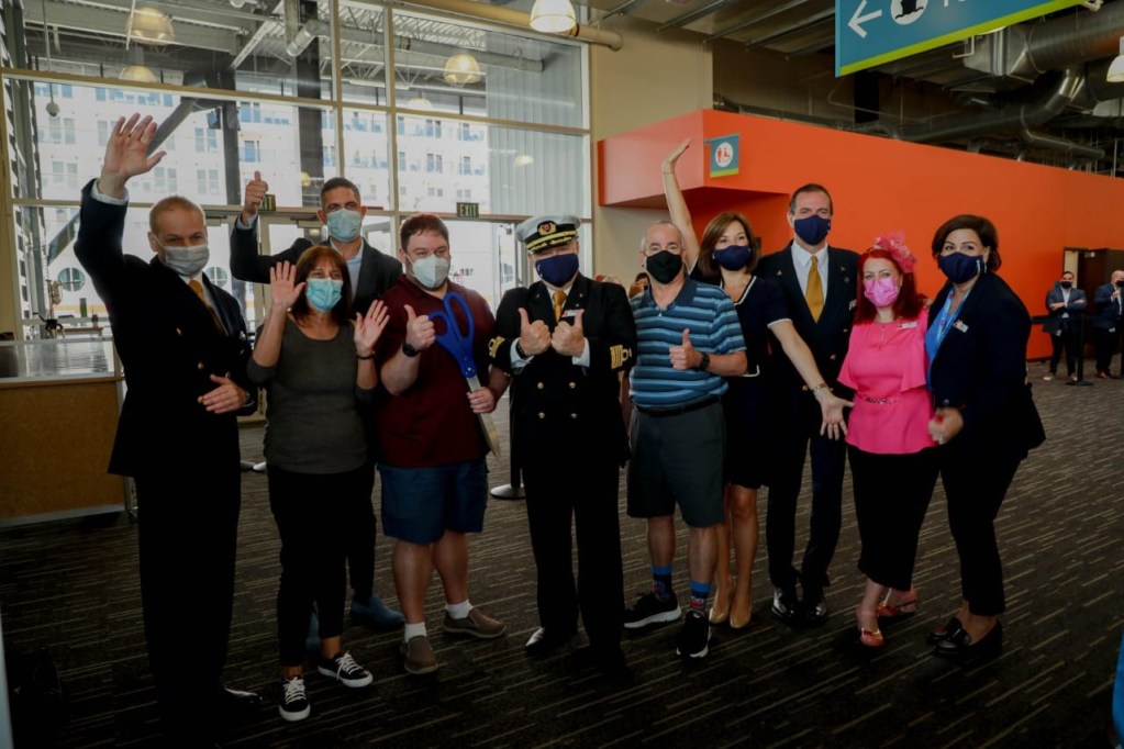 CArnival Miracle welcomes passengers Alaska cruise