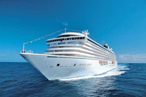 Crystal Cruises Serenity sets sail from Nassau