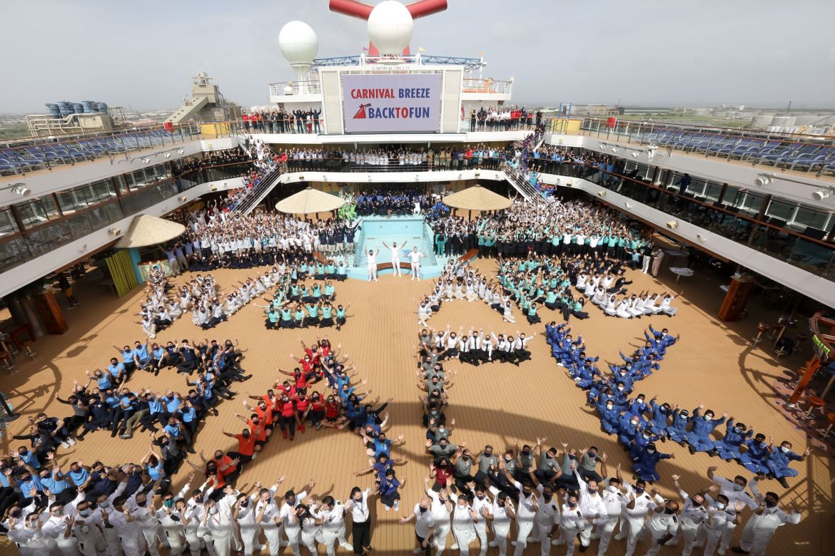 Carnival Breeze departs from Galveston, Texas