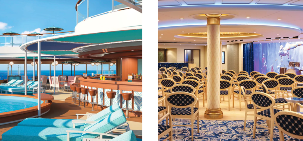 Costa Cruises Firenze pool and lounge