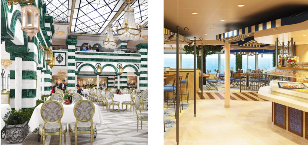 Costa Cruises Firenze dining venues