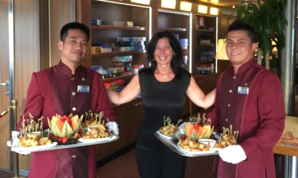 meet the captain party on holland america eurodam