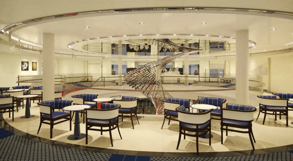 holland america line rotterdam lounge area