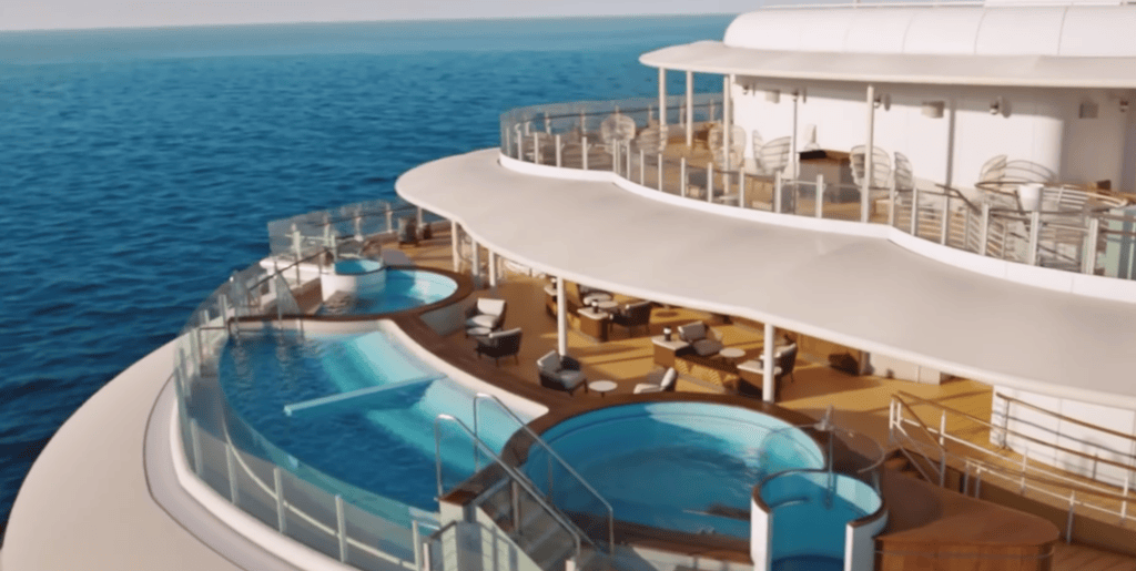 Disney Cruise Line Disney Wish aft pool