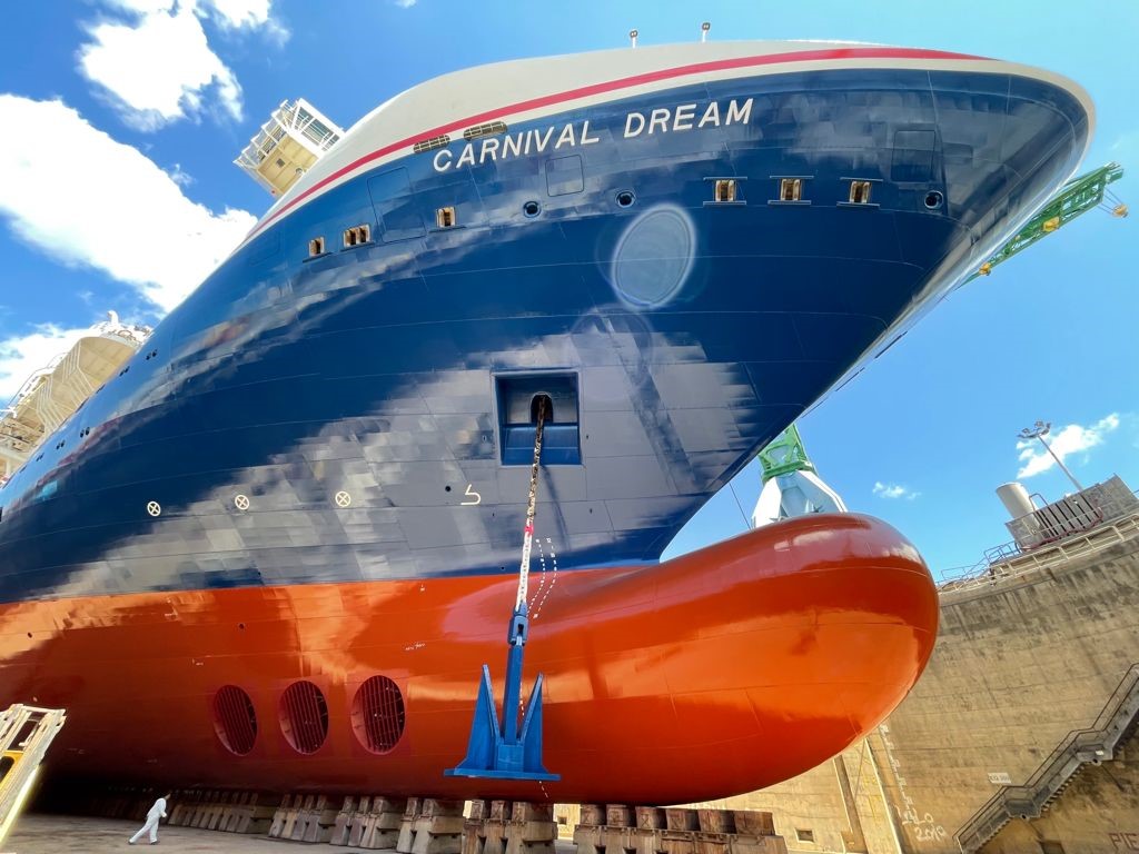 Carnival Dream cruise ship gets new hull design
