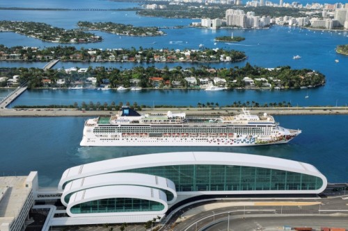 Norwegian cruise line new miami port terminal