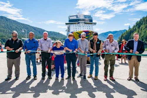 Norwegian Encore Alaska completion ceremony