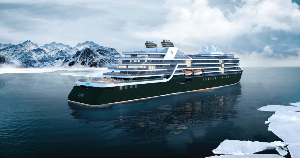 Seabourn Venture - exterior rendering (aft)