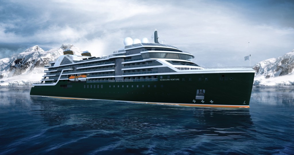 Seabourn Venture - exterior rendering (front)