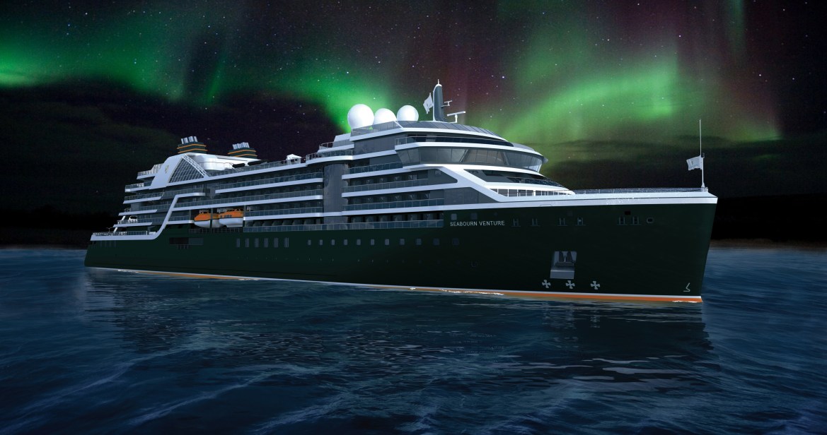 Seabourn Venture ultra-luxury expedition ship will depart from UK on April 10, 2022
