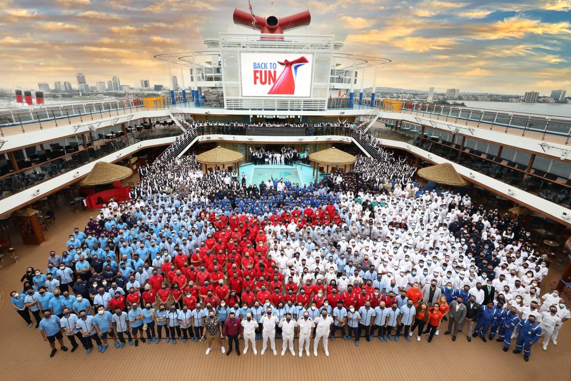 Carnival Cruise Line has welcomed three million guests since the restart of guest operations in July 2021
