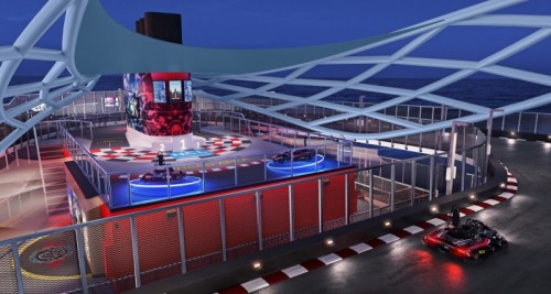 Norwegian Cruise Line Prima top deck podium