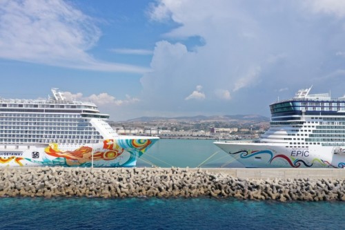 Norwegian Epic and Norwegian Getaway cruise in the Mediterranean