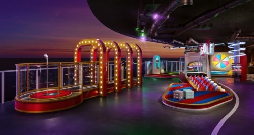 Norwegian cruise line Prima mini golf
