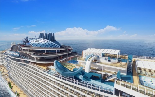 Norwegian Cruise Line Prima top deck