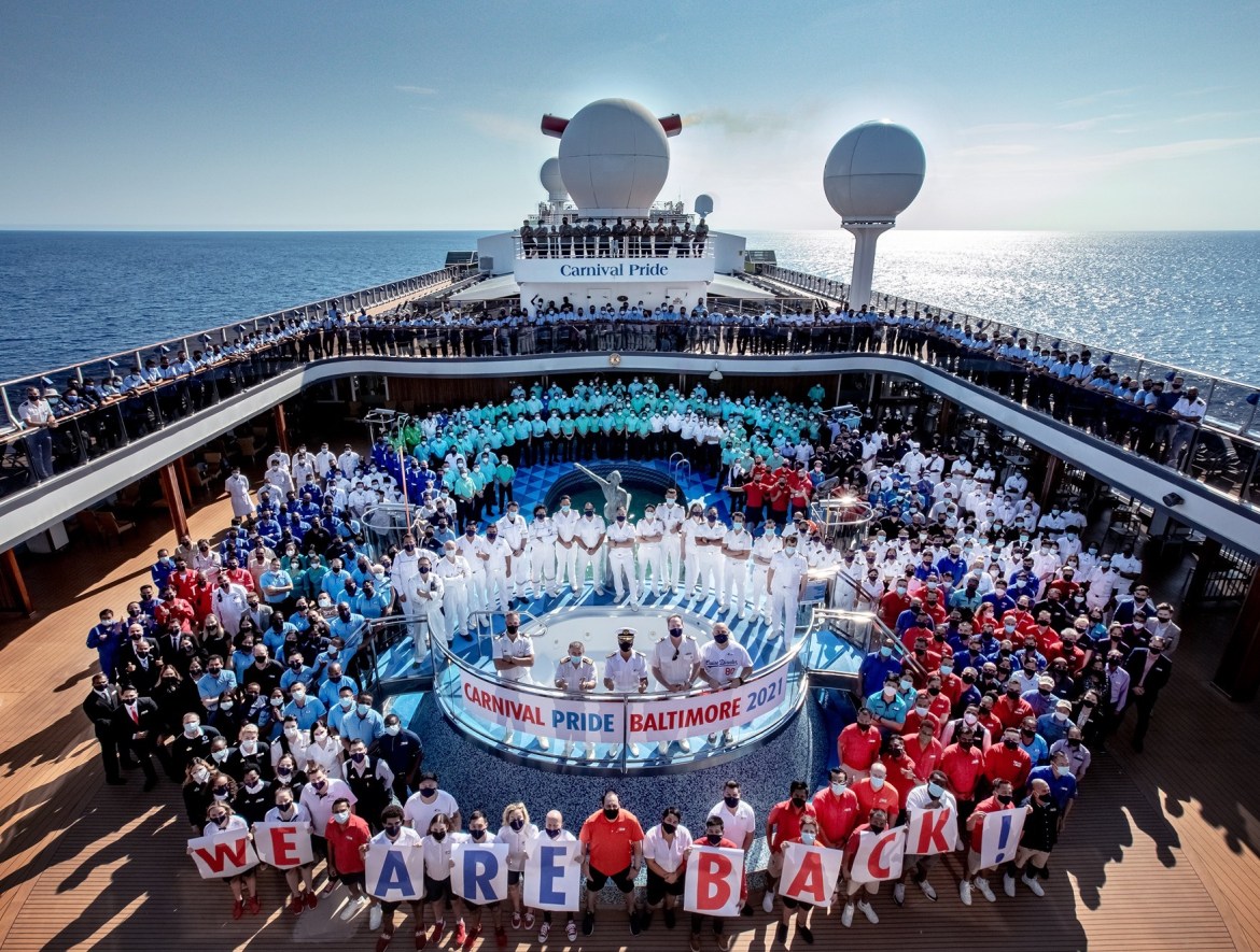 Carnival Corporation expects 42 of its ships to be cruising by the end of October