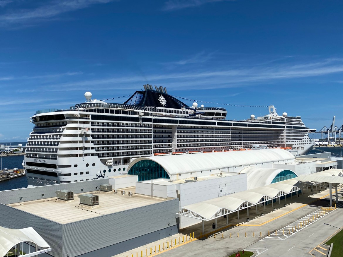 MSC Cruises Divina departed Port Canaveral for Bahamas