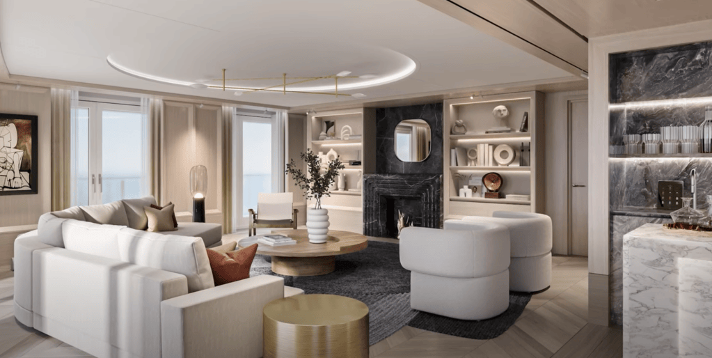 Regent Seven Seas Grandeur Regent suite couches